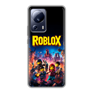 Силиконовый чехол на Xiaomi 13 Lite с принтом Roblox Роблокс Силиконовый чехол на Xiaomi 13 Lite с принтом Roblox Роблокс