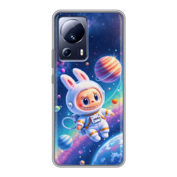 Силиконовый чехол на Xiaomi 13 Lite с принтом Labubu Лабубу