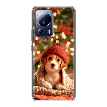 Силиконовый чехол на Xiaomi 13 Lite с принтом Новый год Силиконовый чехол на Xiaomi 13 Lite с принтом Новый год