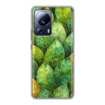 Силиконовый чехол на Xiaomi 13 Lite с принтом женский
