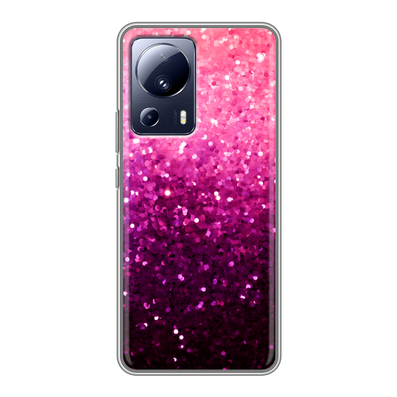 Силиконовый чехол на Xiaomi 13 Lite с принтом Блестки Силиконовый чехол на Xiaomi 13 Lite с принтом Блестки