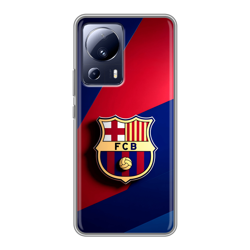 Силиконовый противоударный чехол на Xiaomi 13 Lite с принтом Барселона Barcelona Силиконовый противоударный чехол на Xiaomi 13 Lite с принтом Барселона Barcelona