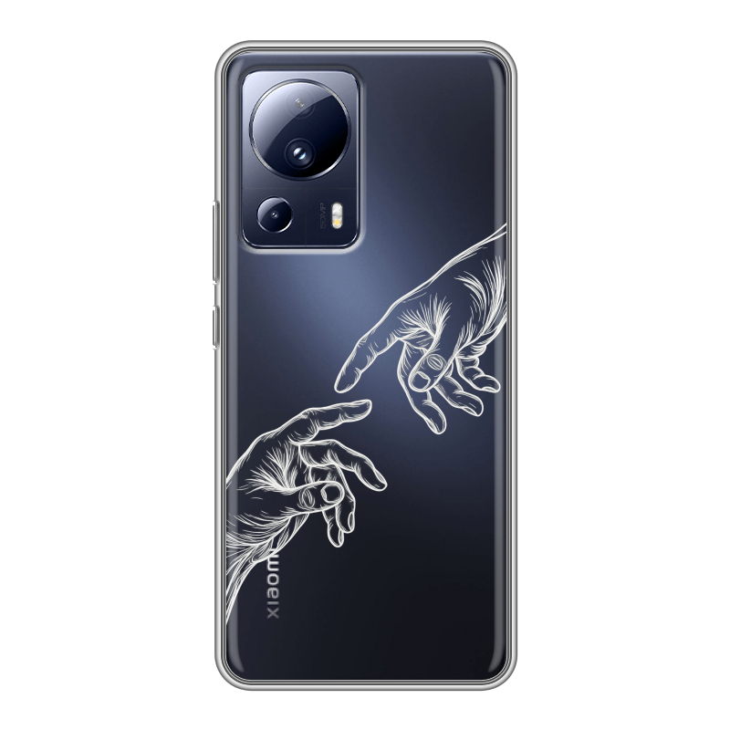 Силиконовый чехол на Xiaomi 13 Lite с принтом Сотворение мира Силиконовый чехол на Xiaomi 13 Lite с принтом Сотворение мира