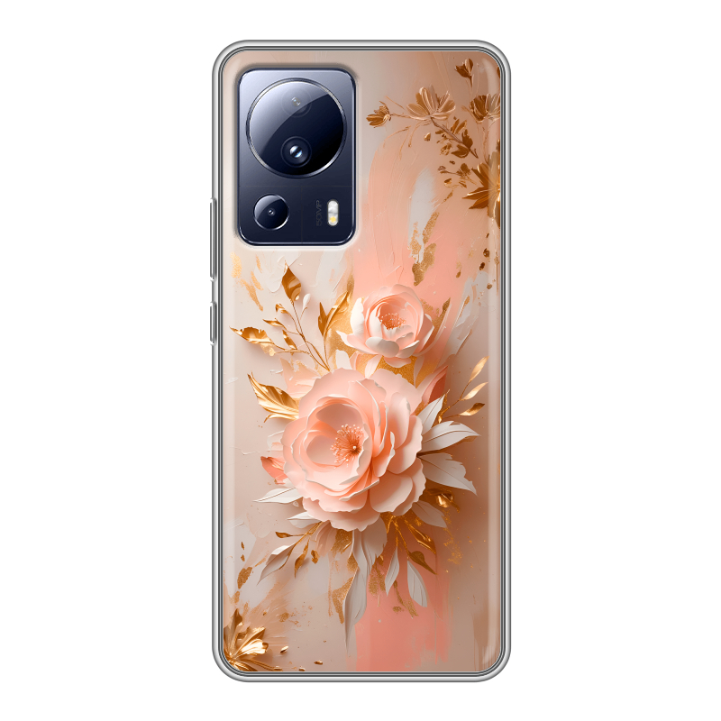 Силиконовый противоударный чехол на Xiaomi 13 Lite с принтом женский Силиконовый противоударный чехол на Xiaomi 13 Lite с принтом женский