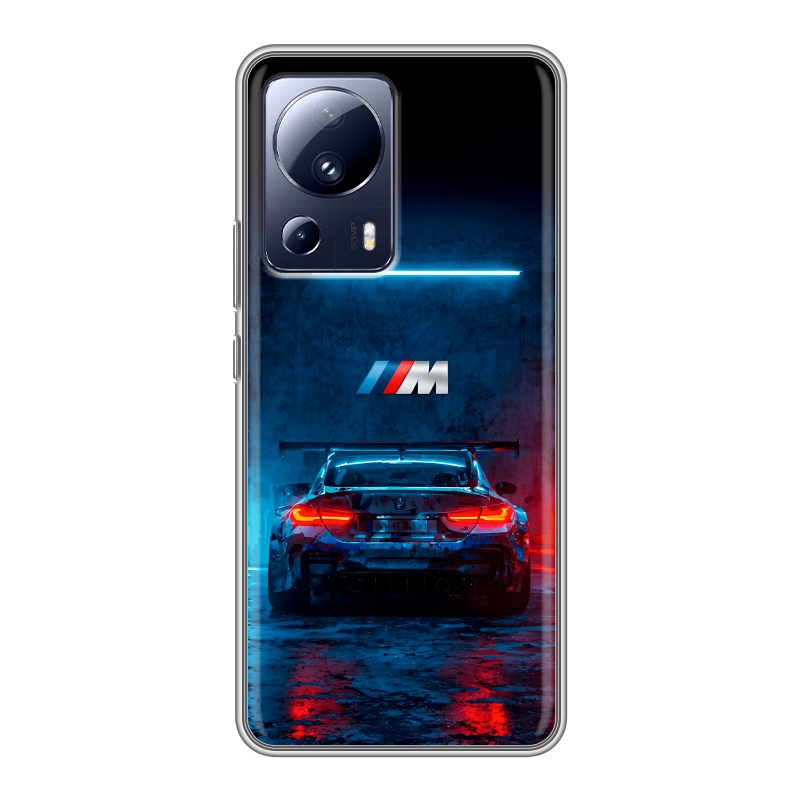 Силиконовый чехол на Xiaomi 13 Lite с принтом BMW БМВ Силиконовый чехол на Xiaomi 13 Lite с принтом BMW БМВ