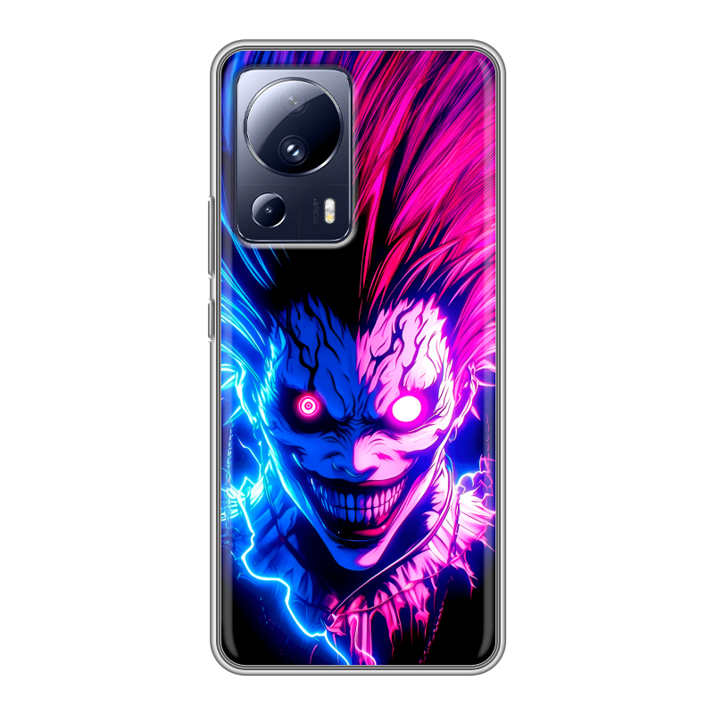 Силиконовый противоударный чехол на Xiaomi 13 Lite с принтом Death note Тетрадь смерти Силиконовый противоударный чехол на Xiaomi 13 Lite с принтом Death note Тетрадь смерти