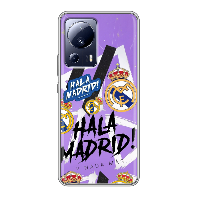 Силиконовый противоударный чехол на Xiaomi 13 Lite с принтом Real Madrid Реал Мадрид Силиконовый противоударный чехол на Xiaomi 13 Lite с принтом Real Madrid Реал Мадрид