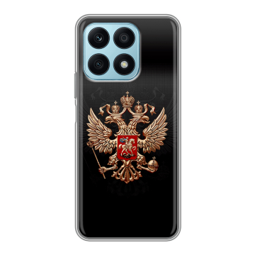 Силиконовый чехол на Huawei Honor X8a с принтом Герб России Силиконовый чехол на Huawei Honor X8a с принтом Герб России
