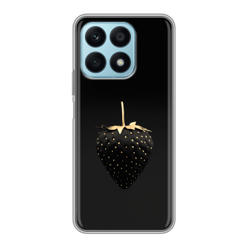 Силиконовый чехол на Huawei Honor X8a с принтом Черная клубника Силиконовый чехол на Huawei Honor X8a с принтом Черная клубника