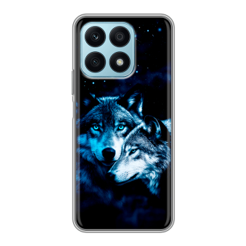 Силиконовый чехол на Huawei Honor X8a с принтом Волки Силиконовый чехол на Huawei Honor X8a с принтом Волки