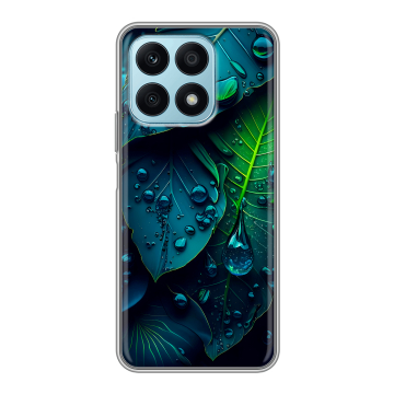 Силиконовый чехол на Huawei Honor X8a с принтом Листья Силиконовый чехол на Huawei Honor X8a с принтом Листья