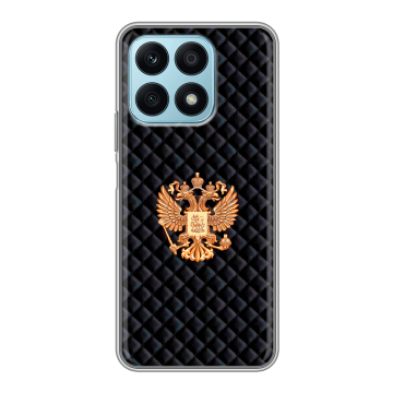 Силиконовый чехол на Huawei Honor X8a с принтом Герб России принт