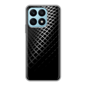 Силиконовый чехол на Huawei Honor X8a с принтом Текстура металла