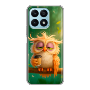Силиконовый чехол на Huawei Honor X8a с принтом сова