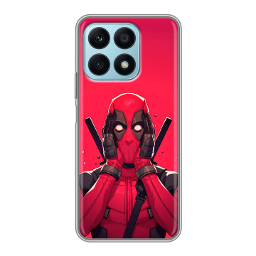 Силиконовый чехол на Huawei Honor X8a с принтом Дедпул Deadpool