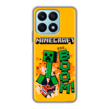 Силиконовый чехол на Huawei Honor X8a с принтом Майнкрафт Minecraft Силиконовый чехол на Huawei Honor X8a с принтом Майнкрафт Minecraft