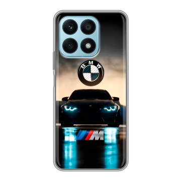 Силиконовый чехол на Huawei Honor X8a с принтом БМВ BMW Силиконовый чехол на Huawei Honor X8a с принтом БМВ BMW