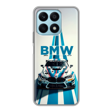 Силиконовый чехол на Huawei Honor X8a с принтом БМВ BMW Силиконовый чехол на Huawei Honor X8a с принтом БМВ BMW