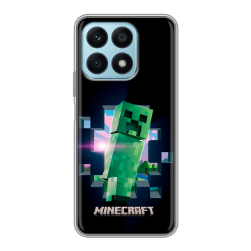 Силиконовый чехол на Huawei Honor X8a с принтом Майнкрафт Minecraft Силиконовый чехол на Huawei Honor X8a с принтом Майнкрафт Minecraft