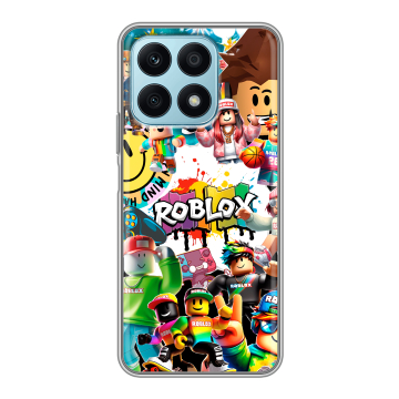 Силиконовый чехол на Huawei Honor X8a с принтом Roblox Роблокс Силиконовый чехол на Huawei Honor X8a с принтом Roblox Роблокс