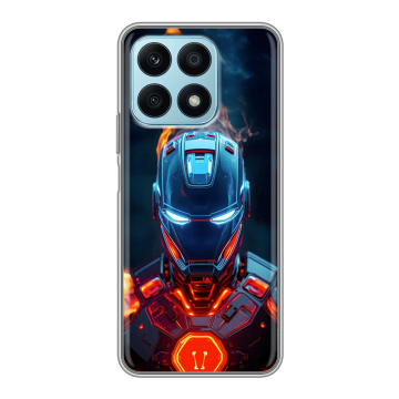 Силиконовый чехол на Huawei Honor X8a с принтом IronMan Железный человек