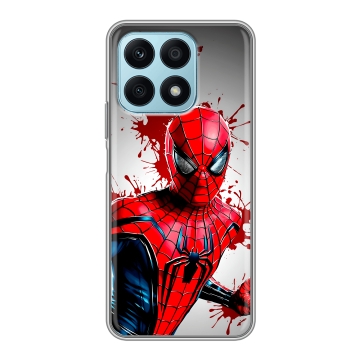 Силиконовый чехол на Huawei Honor X8a с принтом Spiderman Человек паук Силиконовый чехол на Huawei Honor X8a с принтом Spiderman Человек паук
