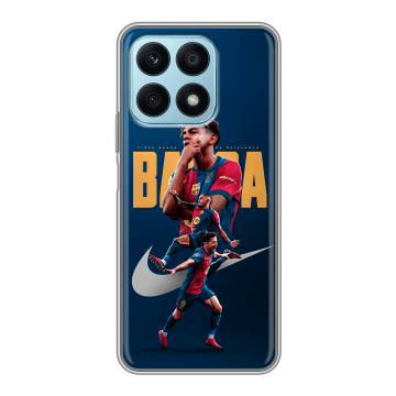 Силиконовый чехол на Huawei Honor X8a с принтом Барселона Barca Yamal 