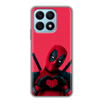 Силиконовый чехол на Huawei Honor X8a с принтом Дедпул Deadpool