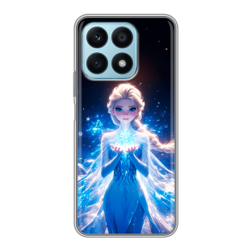 Силиконовый чехол на Huawei Honor X8a с принтом Холодное сердце Frozen