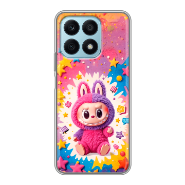 Силиконовый чехол на Huawei Honor X8a с принтом Labubu Лабубу