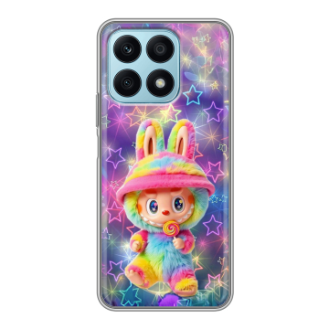 Силиконовый чехол на Huawei Honor X8a с принтом Labubu Лабубу