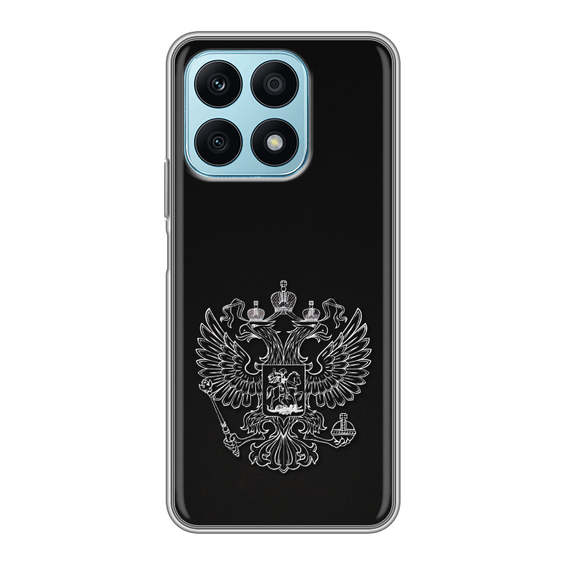 Силиконовый чехол на Huawei Honor X8a с принтом Герб России Силиконовый чехол на Huawei Honor X8a с принтом Герб России