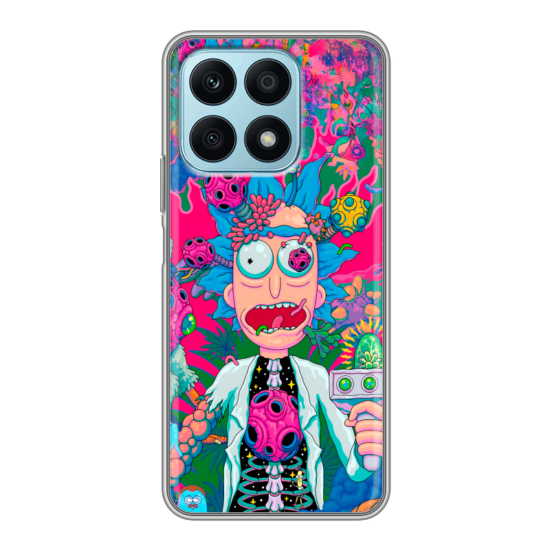 Силиконовый чехол на Huawei Honor X8a с принтом Рик и Морти Rick Morty Силиконовый чехол на Huawei Honor X8a с принтом Рик и Морти Rick Morty