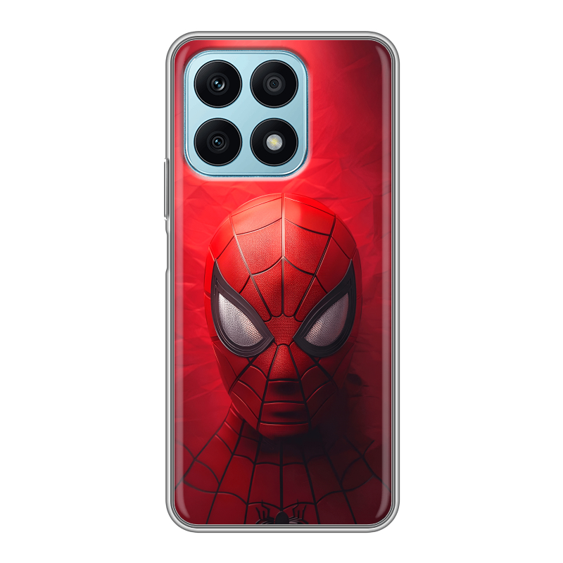 Силиконовый противоударный чехол на Huawei Honor X8a с принтом Spiderman Человек паук Силиконовый противоударный чехол на Huawei Honor X8a с принтом Spiderman Человек паук