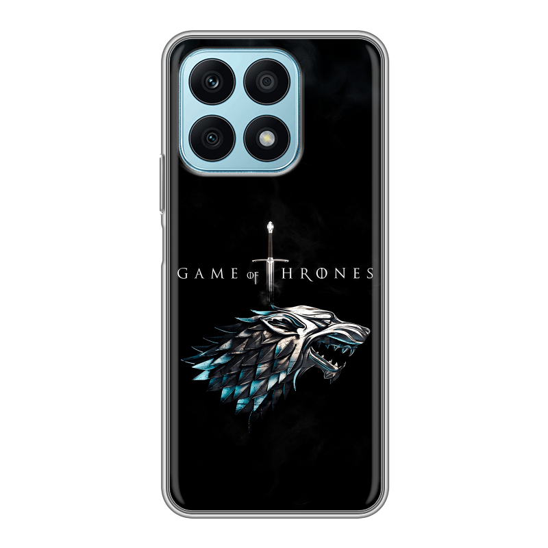 Силиконовый противоударный чехол на Huawei Honor X8a с принтом Игра Престолов Game Thrones Силиконовый противоударный чехол на Huawei Honor X8a с принтом Игра Престолов Game Thrones