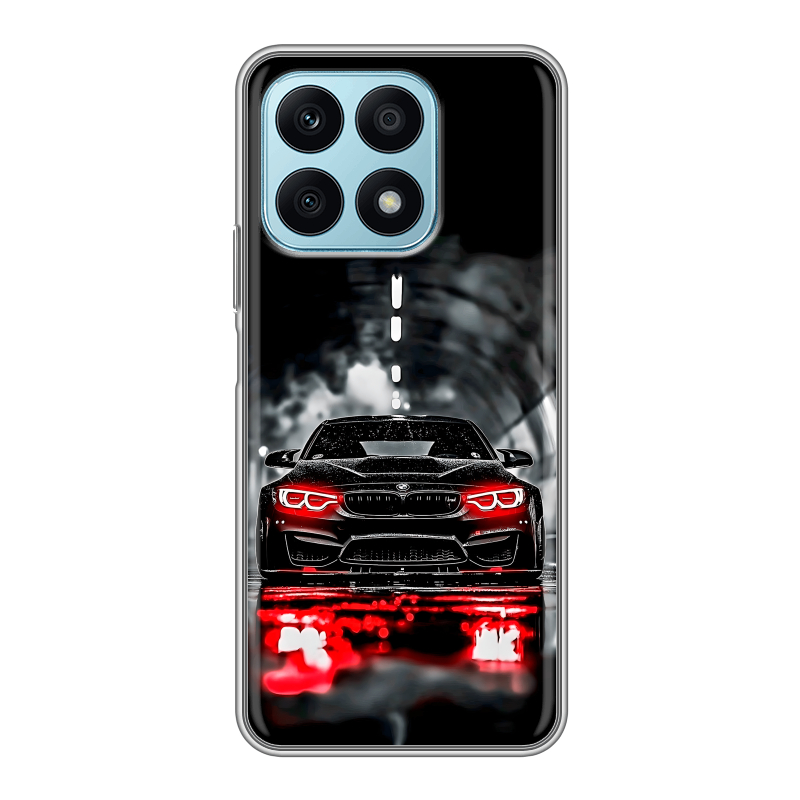 Силиконовый противоударный чехол на Huawei Honor X8a с принтом BMW БМВ Силиконовый противоударный чехол на Huawei Honor X8a с принтом BMW БМВ