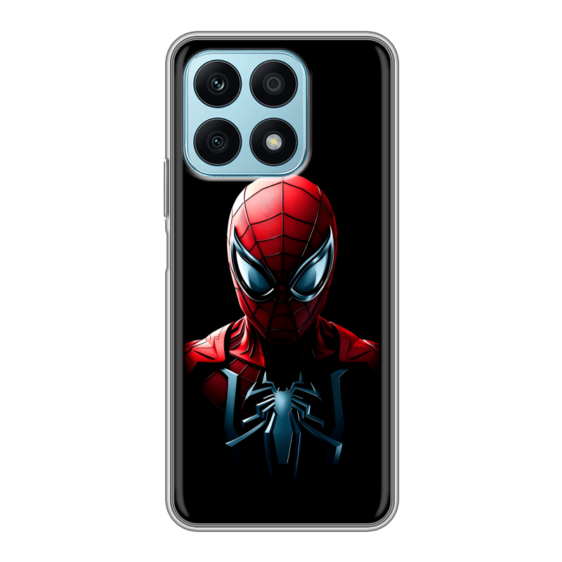 Силиконовый противоударный чехол на Huawei Honor X8a с принтом Spiderman Человек паук Силиконовый противоударный чехол на Huawei Honor X8a с принтом Spiderman Человек паук
