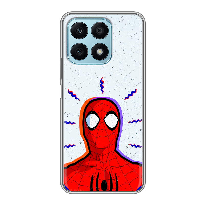 Силиконовый чехол на Huawei Honor X8a с принтом Spiderman Человек паук Силиконовый чехол на Huawei Honor X8a с принтом Spiderman Человек паук