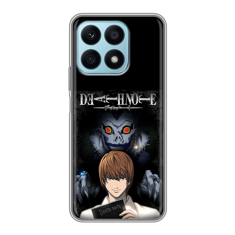 Силиконовый чехол на Huawei Honor X8a с принтом Death note Тетрадь смерти Силиконовый чехол на Huawei Honor X8a с принтом Death note Тетрадь смерти