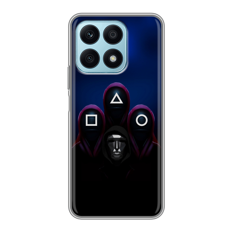 Силиконовый чехол на Huawei Honor X8a с принтом Игра Кальмара Силиконовый чехол на Huawei Honor X8a с принтом Игра Кальмара