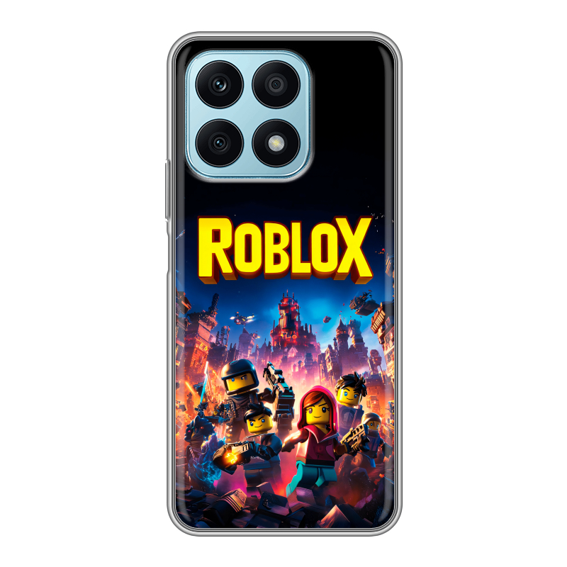 Силиконовый чехол на Huawei Honor X8a с принтом Roblox Роблокс Силиконовый чехол на Huawei Honor X8a с принтом Roblox Роблокс