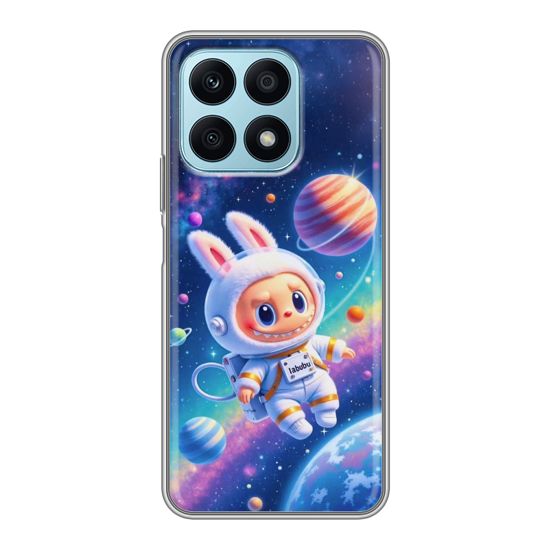 Силиконовый чехол на Huawei Honor X8a с принтом Labubu Лабубу Силиконовый чехол на Huawei Honor X8a с принтом Labubu Лабубу