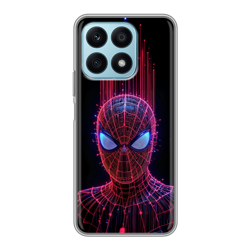 Силиконовый чехол на Huawei Honor X8a с принтом Spiderman Человек паук Силиконовый чехол на Huawei Honor X8a с принтом Spiderman Человек паук