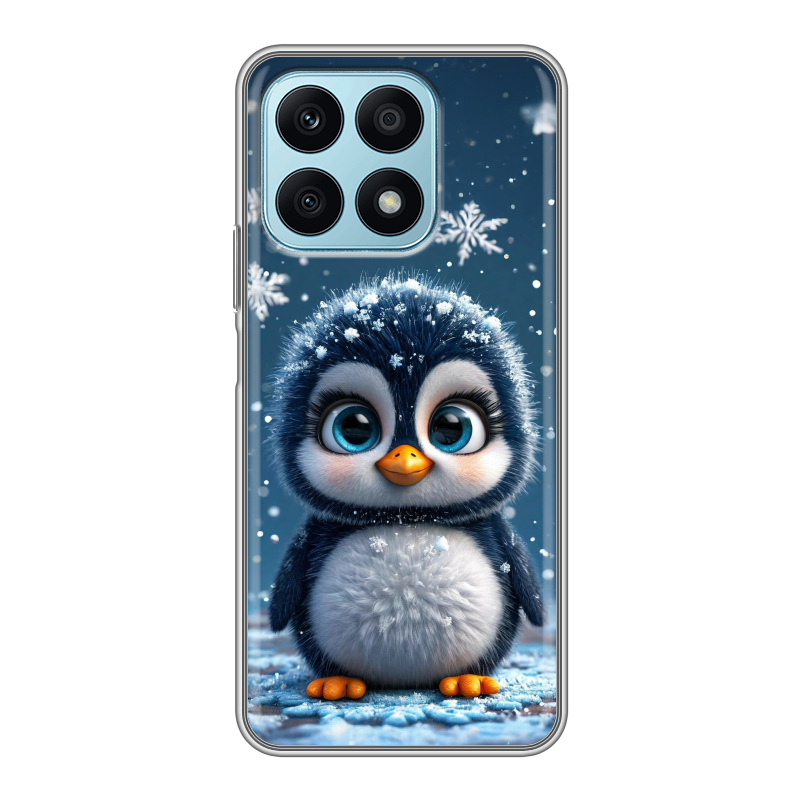 Силиконовый чехол на Huawei Honor X8a с принтом Новый год Силиконовый чехол на Huawei Honor X8a с принтом Новый год