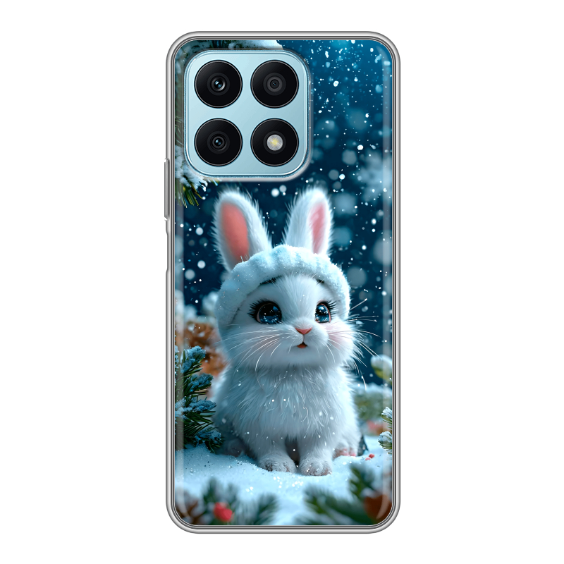 Силиконовый чехол на Huawei Honor X8a с принтом Новый год Силиконовый чехол на Huawei Honor X8a с принтом Новый год