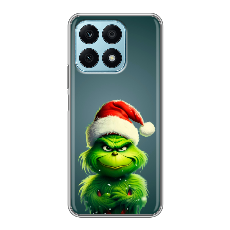 Силиконовый чехол на Huawei Honor X8a с принтом Новый год Силиконовый чехол на Huawei Honor X8a с принтом Новый год