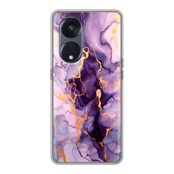 Силиконовый чехол на OPPO Reno8 T 5G с принтом Мрамор