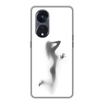 Силиконовый чехол на OPPO Reno8 T 5G с принтом Силуэт