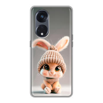 Силиконовый чехол на OPPO Reno8 T 5G с принтом Кролик