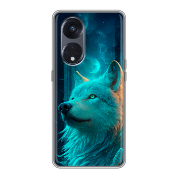 Силиконовый чехол на OPPO Reno8 T 5G с принтом бабочки саккура